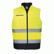 Portwest - Gilet de sécurité avec poche multi fonctions bicolore HV Jaune / Bleu Marine Taille 2XL - XXL jaune polyester 5036108218707 Portwest - Gilet de sécurité avec poche multi fonctions bicolore HV Jaune / Bleu Marine Taille 2XL - XXL jaune polyester 5036108218707