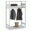 Rayonnage vestiaire, charge par niveau de 100kg, Tringle en acier chromé - Kappes Rayonnage vestiaire, charge par niveau de 100kg, Tringle en acier chromé - Kappes