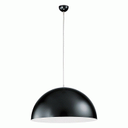 ROSSINI ILLUMINAZIONE Suspension Ofu Semisphere En Métal Noir/Blanc E27 Ip20 - Lustre À Suspension Moderne Pour Intérieurs Au Design Minimaliste Gr