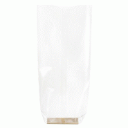 Sachet confiseur transparent 12x26cm avec fond carton - par 100