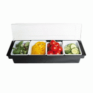 Schneider - Conteneur de stockage (4 x 0,7 l), 500 x 160 x 95 mm - blanc plastique polypropylène 230150