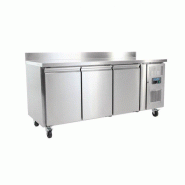 Table inox réfrigérée tropicalisée positive 3 portes GN 1/1, 350 W, 220 V - MONO Table inox réfrigérée tropicalisée positive 3 portes GN 1/1, 350 W, 220 V - MONO
