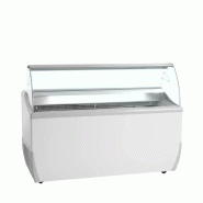Vitrine de crème glacée pare-haleine en verre incurvé 423 litres - ... - PUDRS9_0