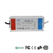 Alimentation 12v continu - 60w - 5a - aluminium ip67 - référence 12vip60w