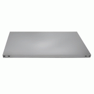 BITO Tablette en inox adapté au contact alimentaire, pour rayonnage du même type  x 1000 x 300, tablettes fermées - inox 49-52930