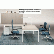 Bureau d'angle mixte série X9- Officity - 172, Gauche, Noyer américain_0