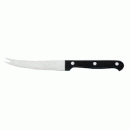 Couteau à fromage - lame de 11 cm en inox - manche riveté noir - Table Passion - longueur 22 cm Couteau à fromage - lame de 11 cm en inox - manche riveté noir - Table Passion - longueur 22 cm