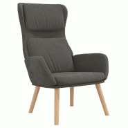Décoshop26 - Fauteuil lounge chaise de canapé design moderne en velours gris foncé DEC026694 - gris 3000255960200