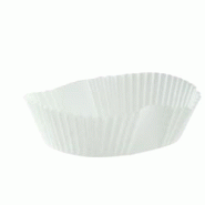 ECOLOMIQUE - 100 Pcs - Caissette papier cuisson ovale blanche - 16 x 14 cm, Hauteur: 3,5 cm - ECO209CPS160 - blanc papier ECO209CPS160 ECOLOMIQUE - 100 Pcs - Caissette papier cuisson ovale blanche - 16 x 14 cm, Hauteur: 3,5 cm - ECO209CPS160 - blanc papier ECO209CPS160