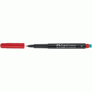 FABER-CASTELL Feutre Multimark permanent, tracé S (0,4 mm), encre rouge - 152321_1