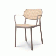 Kosmi Chaise de salle à manger Beige style vintage avec accoudoirs - 3760301693833 Kosmi Chaise de salle à manger Beige style vintage avec accoudoirs - 3760301693833