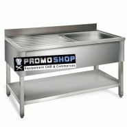 Plonge avec 1 bac et 1 égouttoir - Profondeur 60 ou 70 cm - Acier inoxydable - Dimensions multiples disponibles Plonge avec 1 bac et 1 égouttoir - Profondeur 60 ou 70 cm - Acier inoxydable - Dimensions multiples disponibles