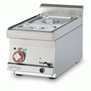 Redcook Bain-marie électrique monophasé de table. Cuve pour GN 1/2 + GN 1/3 h=15. Dimensions 40x60 h28 cm. Modèle BMT-64EM - 2263