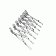 Schneider - Coupe-pâte, simple, 7 roues, dentelé - inox 153210