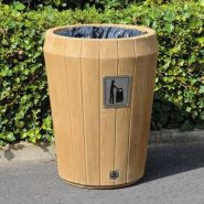 Sherwood - poubelle publique - glasdon - 65 litres