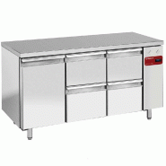 Table frigorifique composée de 1 porte et 4 tiroirs - gn 1/1 - PTS3N/H_2XK1/2-H