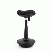 Tabouret / aide à la station debout Balance Sit Ergo, tissu noir, hjh OFFICE - noir polyester 830133