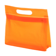 Trousse à maquillage zippée en PVC - couleur orange - poids 40 g Trousse à maquillage zippée en PVC - couleur orange - poids 40 g