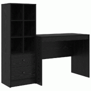 VidaXL Bureau avec tiroir 2 pcs Chêne noir Modèle Titan Panorama Urban - 3337370