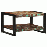 VidaXL Table basse multicolore 70x50x38 cm bois de récupération massif Modèle Orion Bureau - 4102720