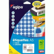 960 pastilles adhésives bleues, diamètre 15 mm (10 feuilles A5 / cdt) - 3270241143126