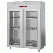 Armoire frigorifique 1400 litres ventilée, 2 portes vitrées gn 2/1 - PAD2N/H2G-R2