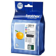 Brother LC3211 Cartouche d'encre originale Pack 4 couleurs - Noir, Cyan, Magenta, Jaune - paquet 4 unités Brother LC3211 Cartouche d'encre originale Pack 4 couleurs - Noir, Cyan, Magenta, Jaune - paquet 4 unités