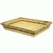 Corbeille bambou rectangle Tarko 38x29 - BAMBOU Corbeille bambou rectangle Tarko 38x29 - BAMBOU