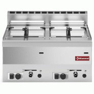 Diamond - Friteuse gaz, 2 cuves 8 litres -Top- - réf. G60/F16-6T-N - inox AKS-G60/F16-6T-N