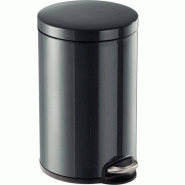 Durable Poubelle à pédale METAL, 12L, coloris anthracite - 341158