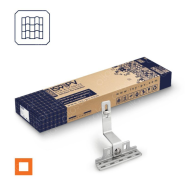 Fixation 4 panneaux - tuiles mécaniques - réglable - Carré ORANGE - ISY-BOX - REF 383002 Fixation 4 panneaux - tuiles mécaniques - réglable - Carré ORANGE - ISY-BOX - REF 383002