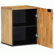 Helloshop26 - Armoire de salle de bain suspendue pratique 38 x 33,5 x 48 cm en manguier marron 02_0057742 - marron métal 3000240203763