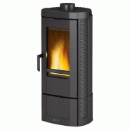 NORDICA poêle à bois longiligne candylean - gris candylean