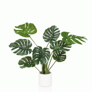 Plante artificielle MONSTERA I Vert hjh OFFICE - vert plastique 872002