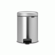 Poubelle à pédale icon 3 l Matt Steel Code A -  300 cl Argent Rond Métal Brabantia - argenté métal 8710755113222