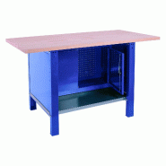 SimonRack Établi industriel avec armoire, 1500x750 mm, plateau en bois lamellé 32 mm, charge 1000 kg, Bleu - BT-6 PRO - bleu métal 8425437125195 SimonRack Établi industriel avec armoire, 1500x750 mm, plateau en bois lamellé 32 mm, charge 1000 kg, Bleu - BT-6 PRO - bleu métal 8425437125195