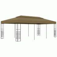 VidaXL Belvédère 6x3x2,7 m Taupe 180 g/m² Modèle Vega StudioDesk Select - 312230
