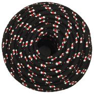 Vidaxl corde de bateau noir 16 mm 100 m polypropylène 152362