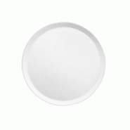 Assiette plate à dessert porcelaine fine Yaka Ø21,5x1,2 cm blanc - par 6