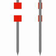 Balisage temporaire K5B - Signalisation de position des limites d'obstacles temporaires ou de chantier Balisage temporaire K5B - Signalisation de position des limites d'obstacles temporaires ou de chantier