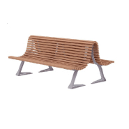 Bancs dos à dos urbains Lounge - BCDBACBBLG-HS02_0