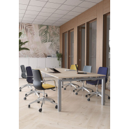 Bureau structure métallique avec des plateaux mélaminés - Eco