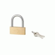 Cadenas BASIC à clé, base 50 mm, anse acier, 2 clés - SERRUPRIX - doré 3150269790505 Cadenas BASIC à clé, base 50 mm, anse acier, 2 clés - SERRUPRIX - doré 3150269790505