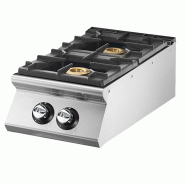Cuisinière à gaz 2 brûleurs à poser puissance 16 kw - 400 x 900 x 2... - PVS9040PCGST