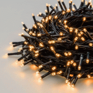 Guirlande lumineuse ambrée 25M 360 miniLED 8 animations câble vert 30V Lotti - 8024199040199