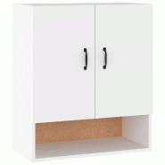 Helloshop26 - Armoire murale design moderne rangement mural 60 x 31 x 70 cm en bois d'ingénierie blanc 02_0048045 - blanc Bois massif 3000235079410