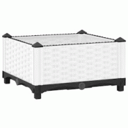 Helloshop26 - Jardinière bac lit surélevé plantes fleurs terrasse jardin 40 x 40 x 23 cm polypropylène blanc 02_0039224 - 3000218446284 Helloshop26 - Jardinière bac lit surélevé plantes fleurs terrasse jardin 40 x 40 x 23 cm polypropylène blanc 02_0039224 - 3000218446284