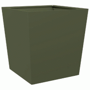 Helloshop26 - Jardinière bac lit surélevé plantes fleurs terrasse jardin olive 50 x 50 x 50 cm acier vert 02_0038702 - 3000217931521 Helloshop26 - Jardinière bac lit surélevé plantes fleurs terrasse jardin olive 50 x 50 x 50 cm acier vert 02_0038702 - 3000217931521