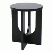 Helloshop26 - Table d'appoint élégante et pratique 50 x 40 cm noir 03_0010927 - noir Bois manufacturé 3000225486280