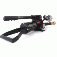 HP550DMINEX, Pompe à main hydraulique, biporte, à deux vitesses, fermée hermétiquement avec manomètre et adaptateur, 580 cm3 d'huile utile, Certifié ATEX